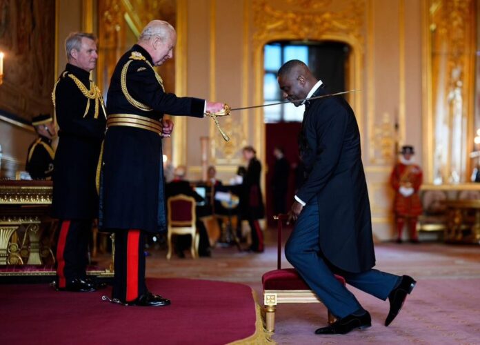 Sir Idris Elba Knighted by King Charles at Windsor Castle